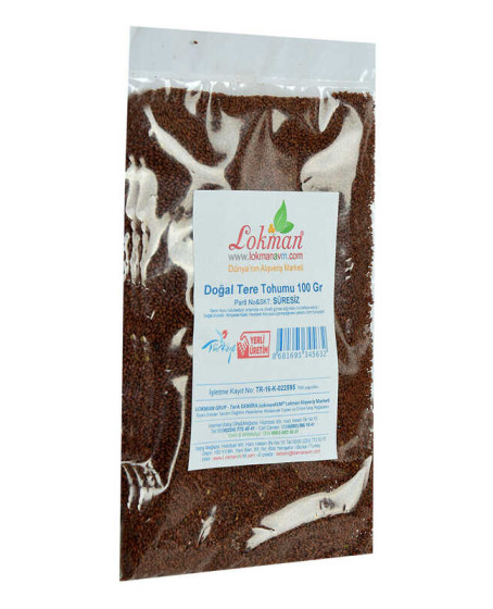 Doğal Tere Tohumu 100 Gr Paket