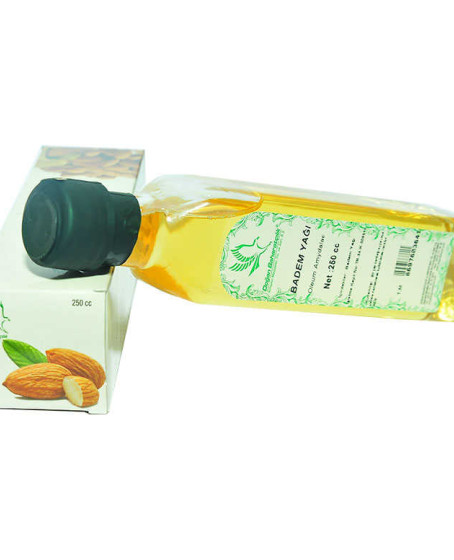 Badem Yağı Cam Şişe 250 cc