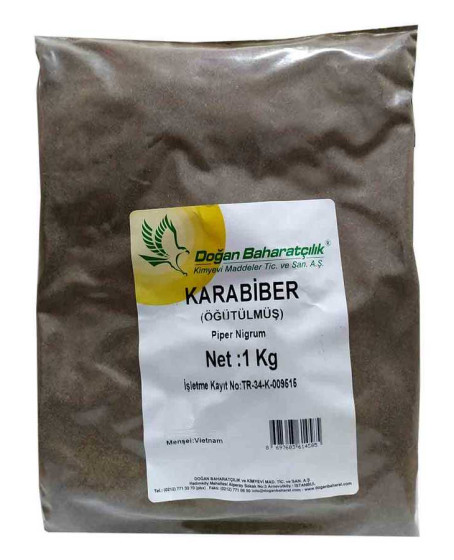 Karabiber Doğal Öğütülmüş Saf 1000 Gr Paket