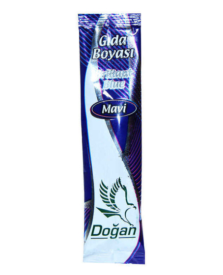 Pasta Şerbet Slime Gıda Boyası Mavi Toz 9 Gr Paket