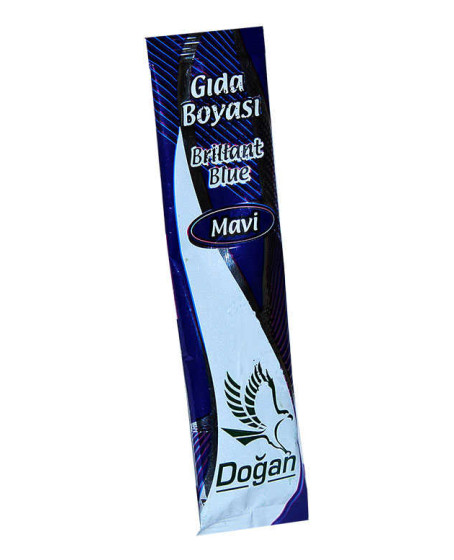 Pasta Şerbet Slime Gıda Boyası Mavi Toz 9 Gr Paket