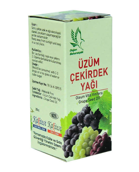Üzüm Çekirdeği Yağı 20 cc
