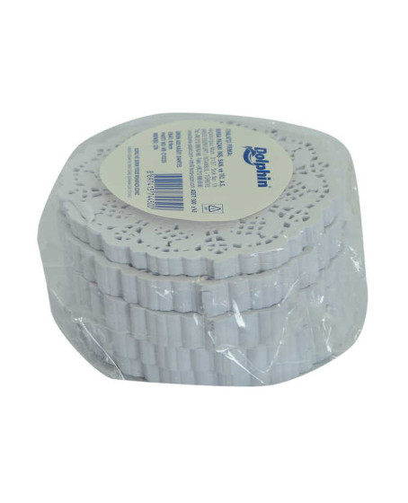 Kağıt Bardak Altlığı 9 Cm Dantel Desenli Beyaz 500 Adetli 1 Paket