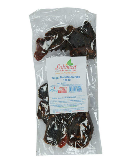 Domates Kurusu Yarım Ay Kesim 100 Gr Paket
