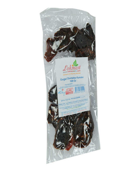 Domates Kurusu Yarım Ay Kesim 100 Gr Paket