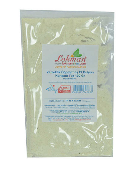 Et Bulyon Toz Yemeklik Öğütülmüş Karışım 100 Gr Paket