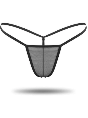 Transparan Tül String Tanga
