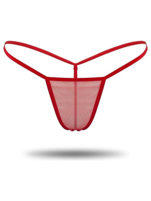 Transparan Tül String Tanga