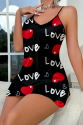 Love Desenli  Saten