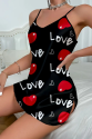 Love Desenli  Saten