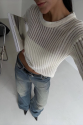 Triko transparent bluz beyaz Triko transparent bluz beyaz