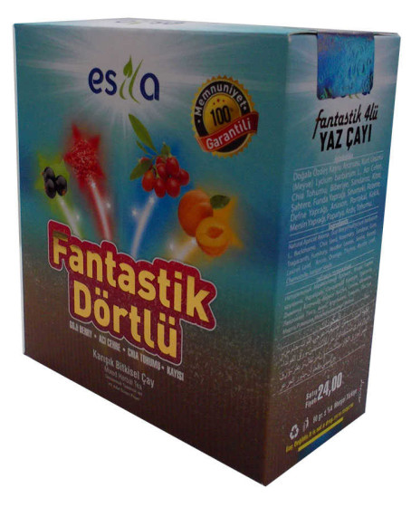 Fantastik Dörtlü Bitkisel Yaz Çayı 45 Süzen Poşet