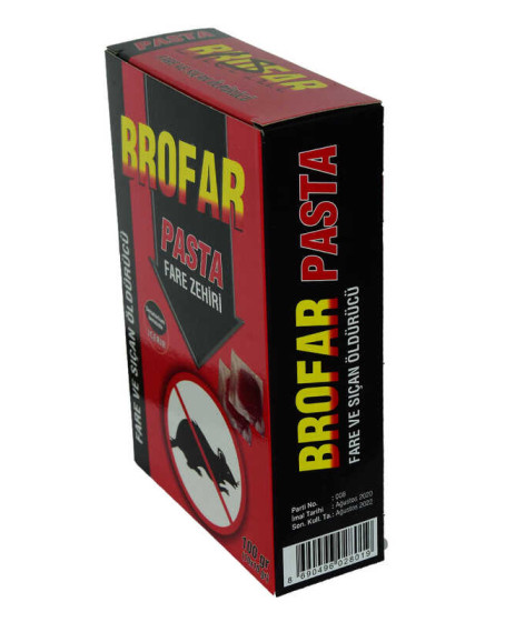 Fare ve Sıçan Öldürücü Pasta Fare Zehiri 100 Gr (10 Adet x 10 Gr)