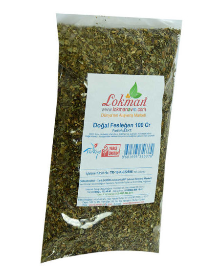 Fesleğen Elenmiş Tozu Alınmış Doğal 100 Gr Paket