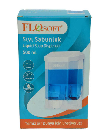 Sıvı Sabunluk ve Şampuan Makinası Şeffaf Renk 500 ML Hacimli