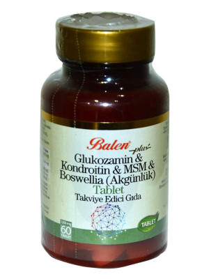 Glukozamin Kondroitin MSM Boswellia 60 Tablet