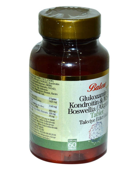 Glukozamin Kondroitin MSM Boswellia 60 Tablet