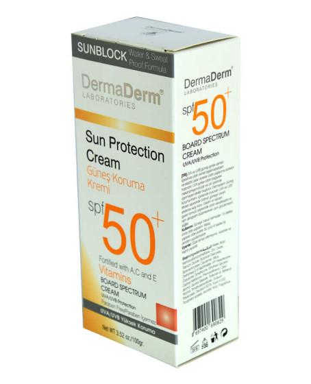 Güneş Koruma Kremi Spf 50+ Faktör Parabensiz UVA/UVB Yüksek Koruma 100 Gr