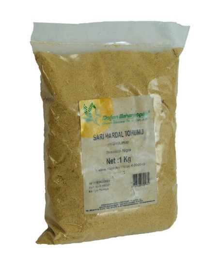 Hardal Tohumu Öğütülmüş Doğal Sarı 1000 Gr Paket