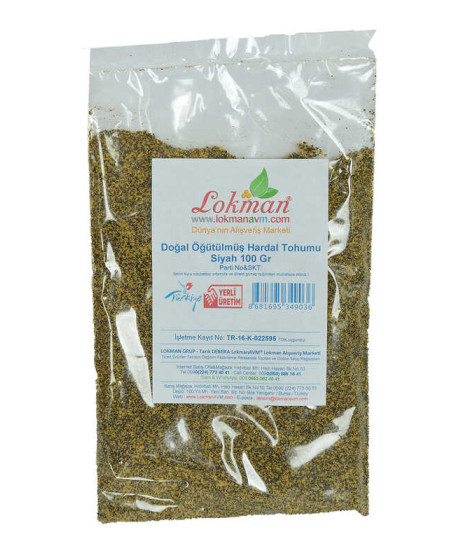 Hardal Tohumu Öğütülmüş Doğal Siyah 100 Gr Paket