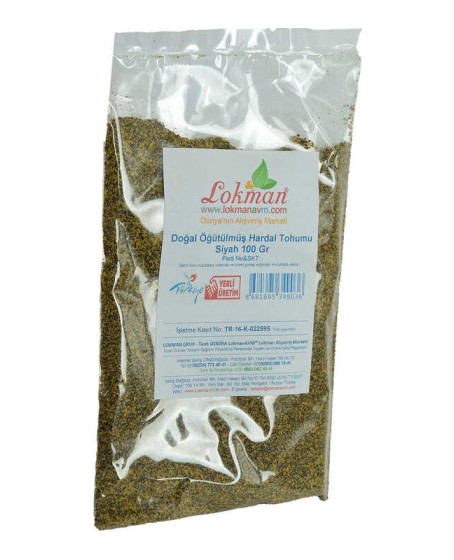 Hardal Tohumu Öğütülmüş Doğal Siyah 100 Gr Paket