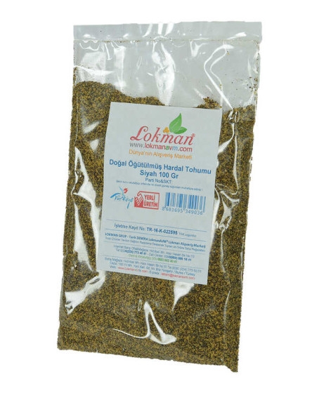 Hardal Tohumu Öğütülmüş Doğal Siyah 100 Gr Paket
