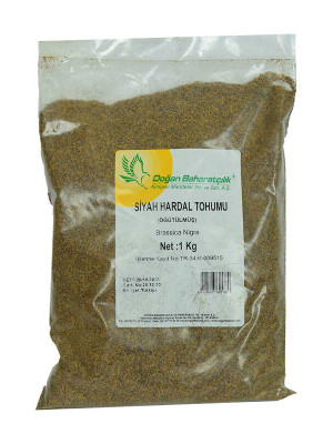 Hardal Tohumu Öğütülmüş Doğal Siyah 1000 Gr Paket