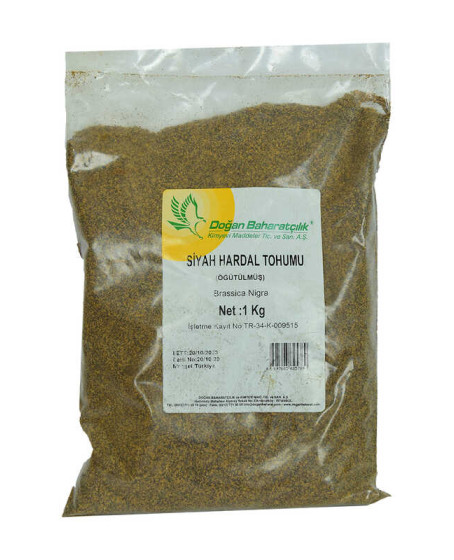 Hardal Tohumu Öğütülmüş Doğal Siyah 1000 Gr Paket