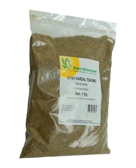 Hardal Tohumu Öğütülmüş Doğal Siyah 1000 Gr Paket