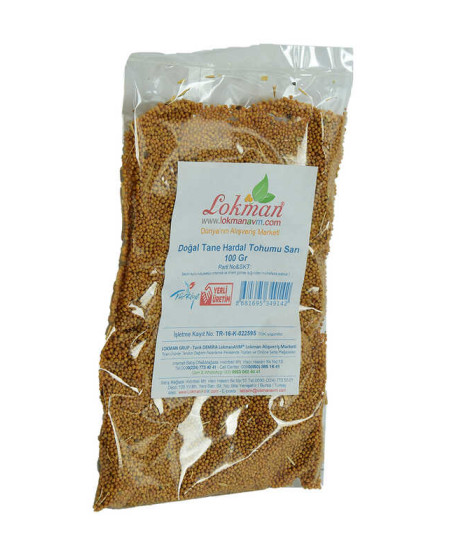 Hardal Tohumu Tane Doğal Sarı 100 Gr Paket