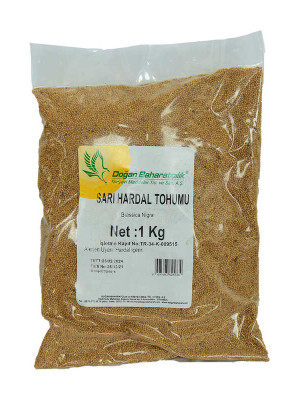 Hardal Tohumu Tane Doğal Sarı 1000 Gr Paket