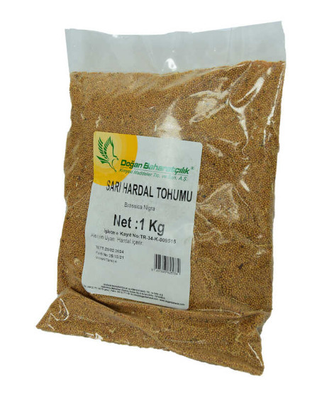 Hardal Tohumu Tane Doğal Sarı 1000 Gr Paket