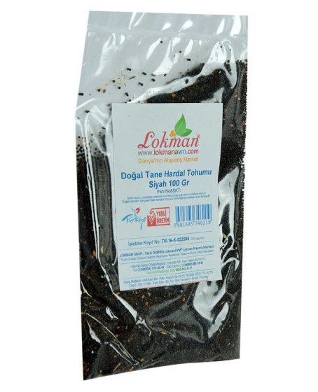 Hardal Tohumu Tane Doğal Siyah 100 Gr Paket
