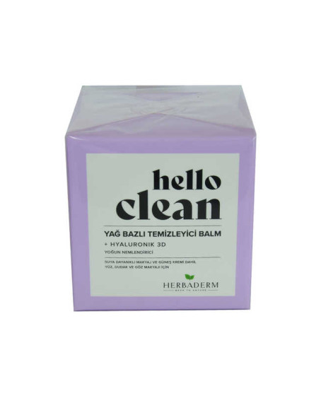 Hello Clean Yüz Dudak ve Göz için Yağ Bazlı Temizleyici Balm Hyaluronik 3D 100 ML Hello Clean Yüz Dudak ve Göz için Yağ Bazlı Temizleyici Balm Hyaluronik 3D 100 ML
