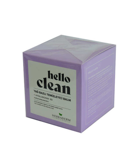 Hello Clean Yüz Dudak ve Göz için Yağ Bazlı Temizleyici Balm Hyaluronik 3D 100 ML Hello Clean Yüz Dudak ve Göz için Yağ Bazlı Temizleyici Balm Hyaluronik 3D 100 ML