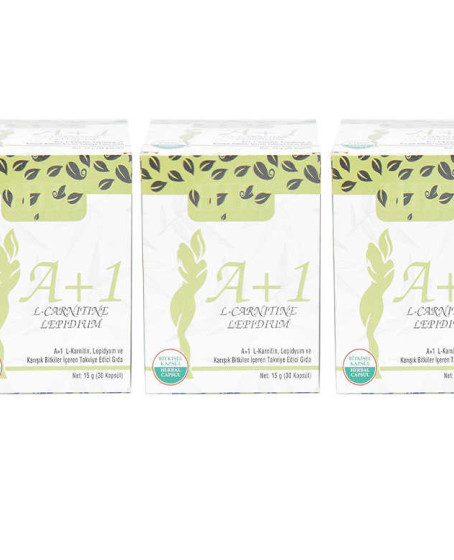 A1 L-Carnitine Lepidium Bitkisel 30  X 3 Adet