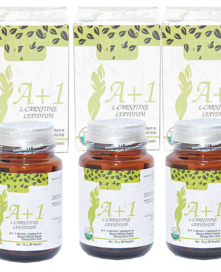 A1 L-Carnitine Lepidium Bitkisel 30  X 3 Adet
