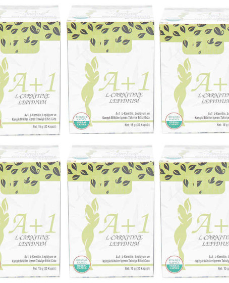 A1 L-Carnitine Lepidium Bitkisel 30  X 6 Adet