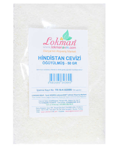 Hindistan Cevizi Öğütülmüş 50 Gr Paket