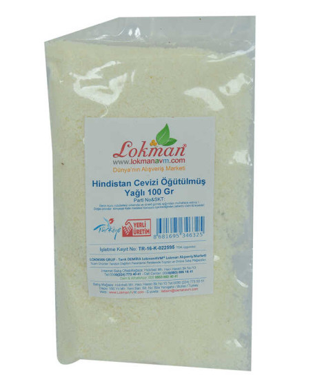 Hindistan Cevizi Öğütülmüş Yağlı 100 Gr Paket