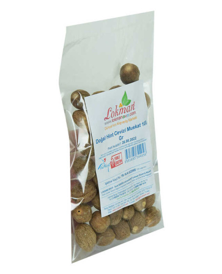 Hint Cevizi Muskat Küçük Hindistan Cevizi Doğal 100 Gr Paket