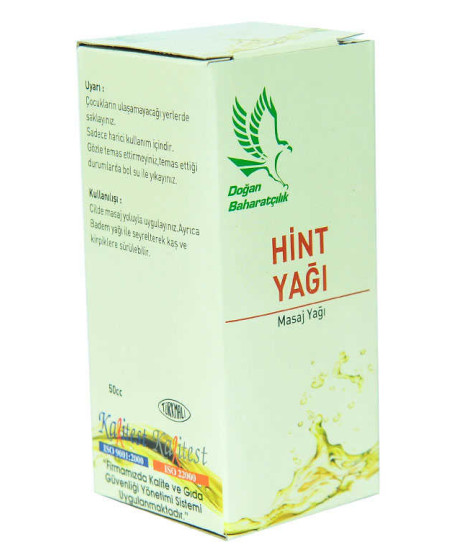 Hint Yağı 50 cc - Masaj ve Kaş Kripik Bakım Yağı