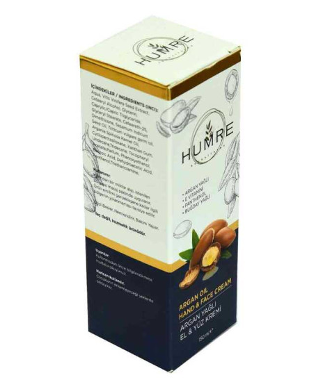 Humre Argan Yağlı E Vitaminli El ve Yüz Kremi 150 ML
