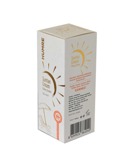 Güneş Kremi SPF 30+ UVA+UVB Suntan Cream 125 ML