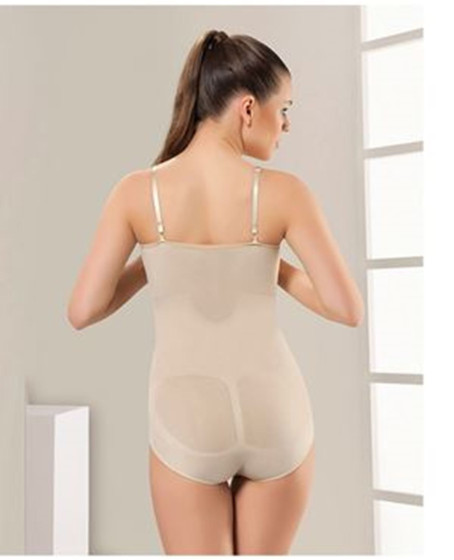 Ten Açık Göğüs Çıtçıtlı Dikişsiz Korse