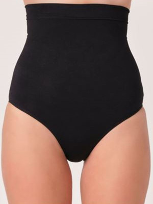 Siyah Kadın Dikişsiz Slip Korse