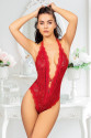 Kırmızı Çift Çapraz İpli Bodysuit Kırmızı Çift Çapraz İpli Bodysuit