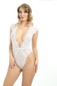 Beyaz Yarım Kol Dantel Bodysuit Beyaz Yarım Kol Dantel Bodysuit