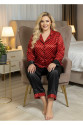 Siyah-Kırmızı Saten Pijama Takımı Siyah-Kırmızı Saten Pijama Takımı
