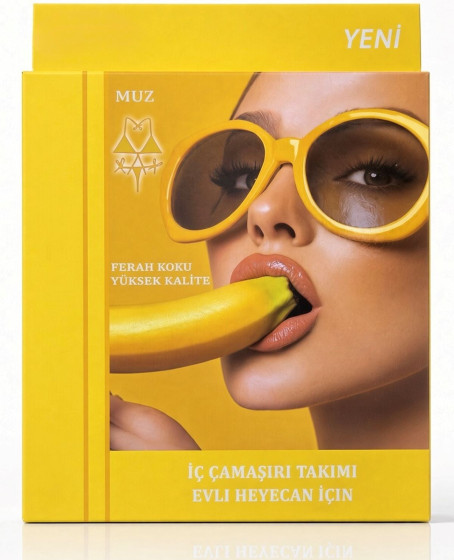 Muz Aromalı Yenilebilir İç Çamaşırı Takımı